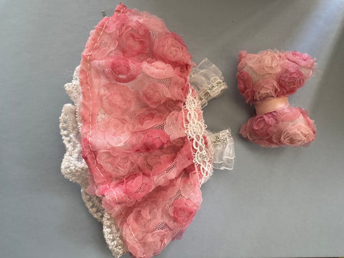 【Clothes only】 Lbb Doll Clothes Set Blossom-Cute dress for Doll Spring style with bow tie 2pcs Pink Costume