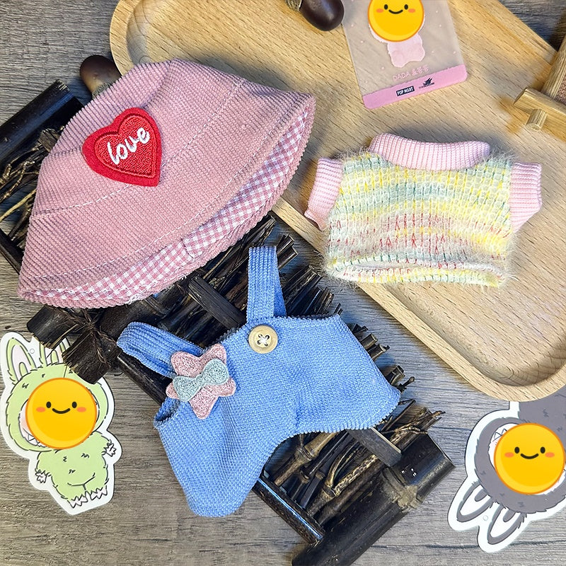 【Clothes only】 LOVE 17cm Doll Clothes Set & Outfit Set for 17cm Dolls - Chic Doll Clothing & Style Bundle cute