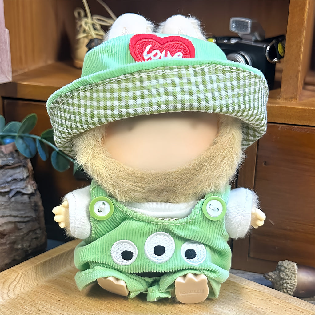 【Clothes only】3 Eyes Labubu Clothing Cute Outfit 3 pcs doll clothing 17cm Accessories Costume