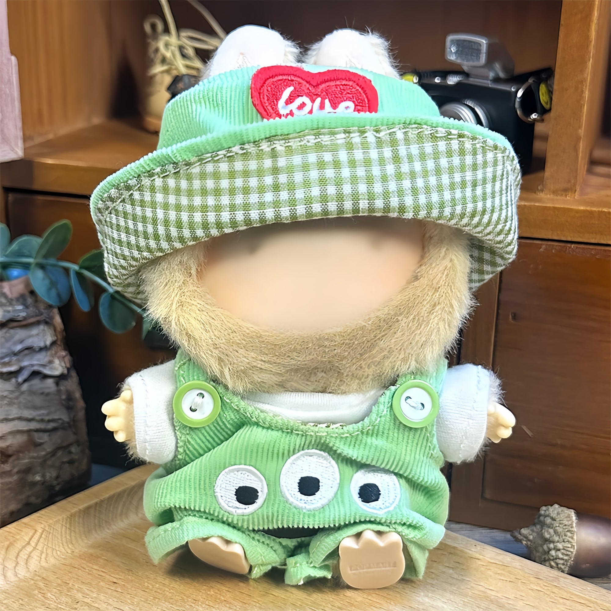 【Clothes only】3 Eyes Labubu Clothing Cute Outfit 3 pcs doll clothing 17cm Accessories Costume