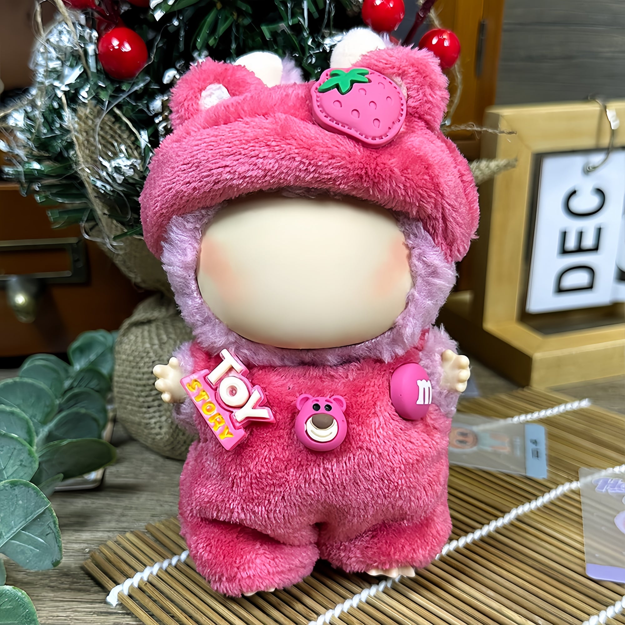 【Clothes only】Strawberry Doll plush Clothing for Lbb cute outfit