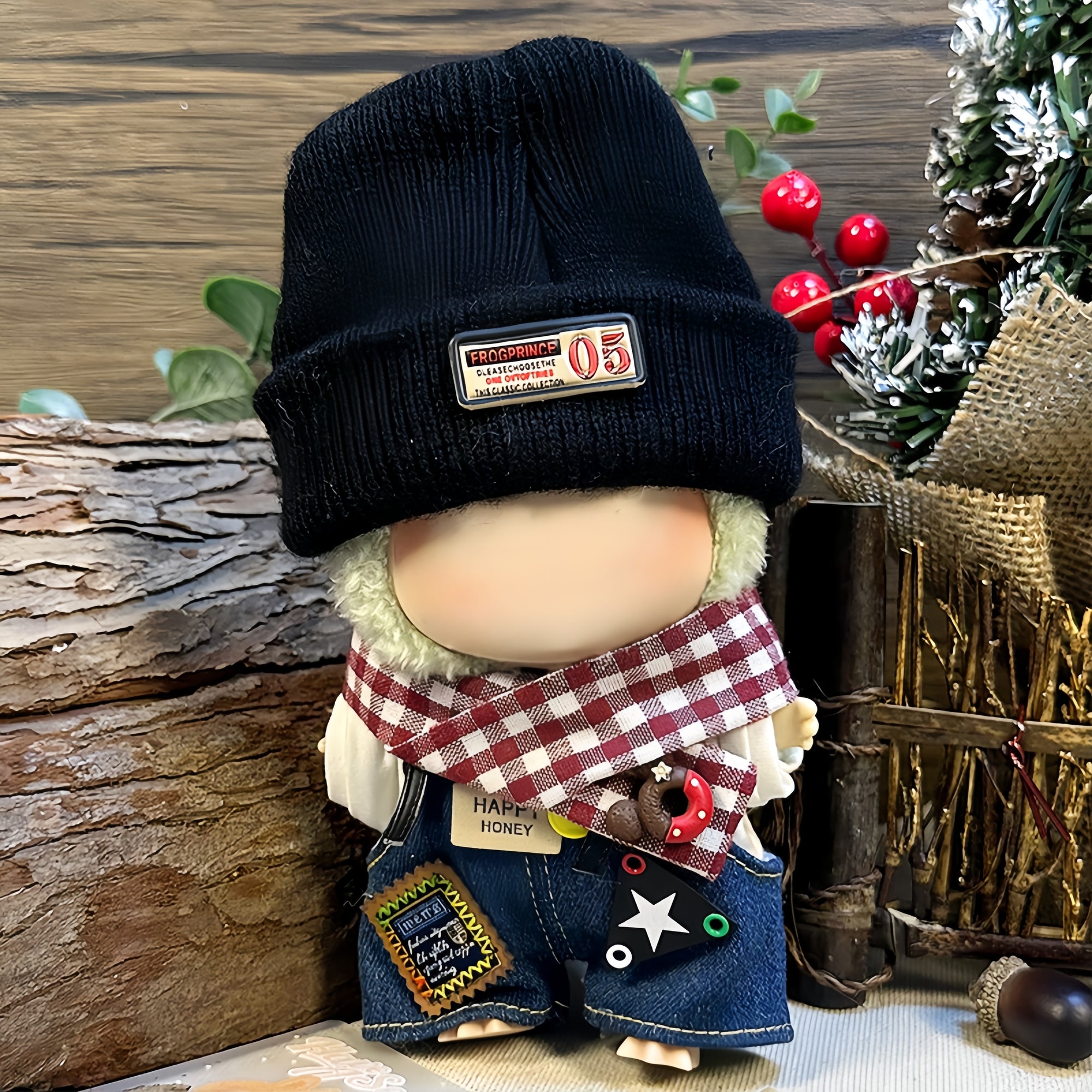 【Clothes only】Holiday-Doll clothing with Beanie Hoddie for 17cm toy 4 pcs Set Casual Daily