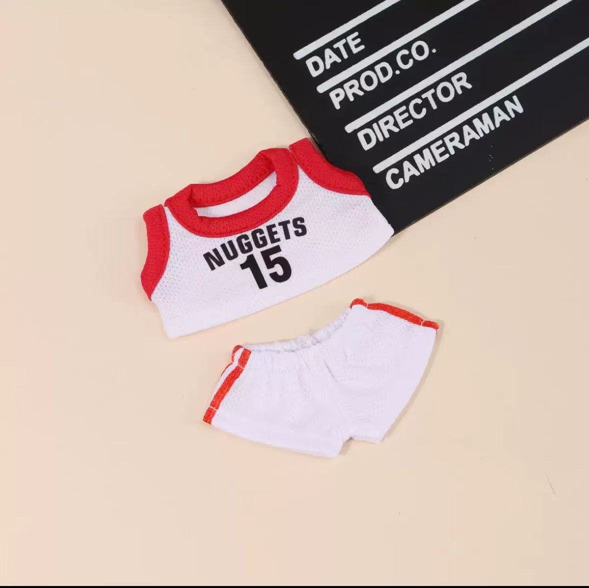 【Clothes Only】Basketball Jersey Outfit for 18cm Lbb – Nugget#15 Sports Style 2PCS Set